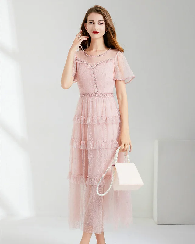 Elegant vintage style mdi A-Line Dress