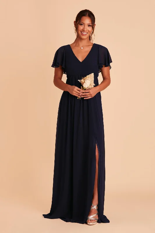 Hannah Empire Dress - Navy