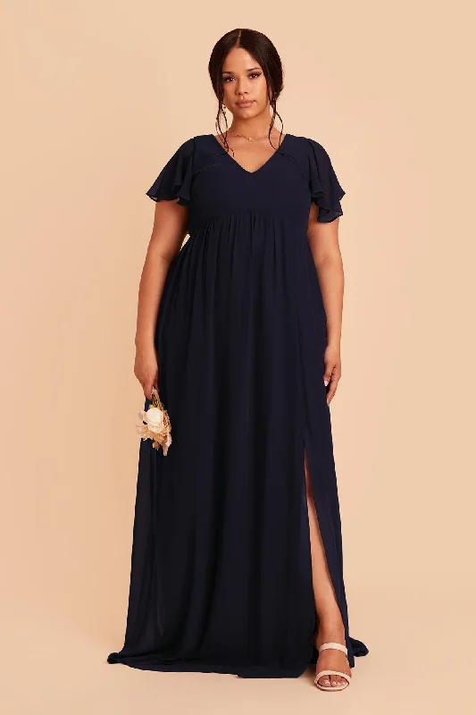 Hannah Empire Dress - Navy