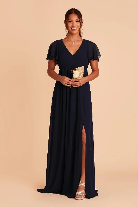 Hannah Empire Dress - Navy