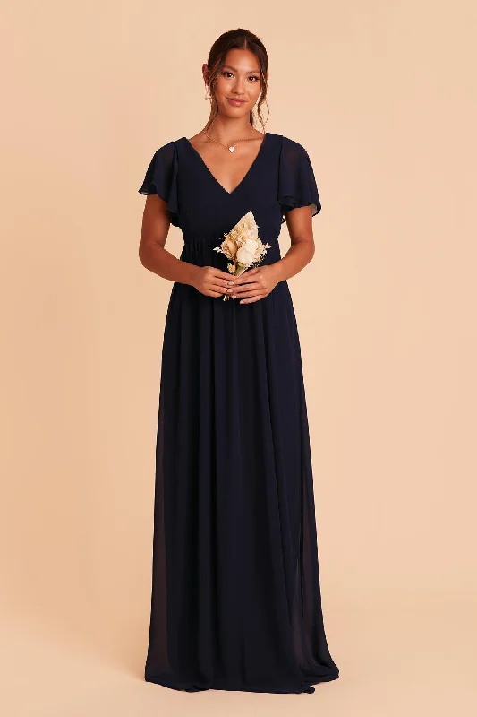 Hannah Empire Dress - Navy