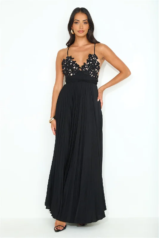 Want And Need Maxi Dress Black