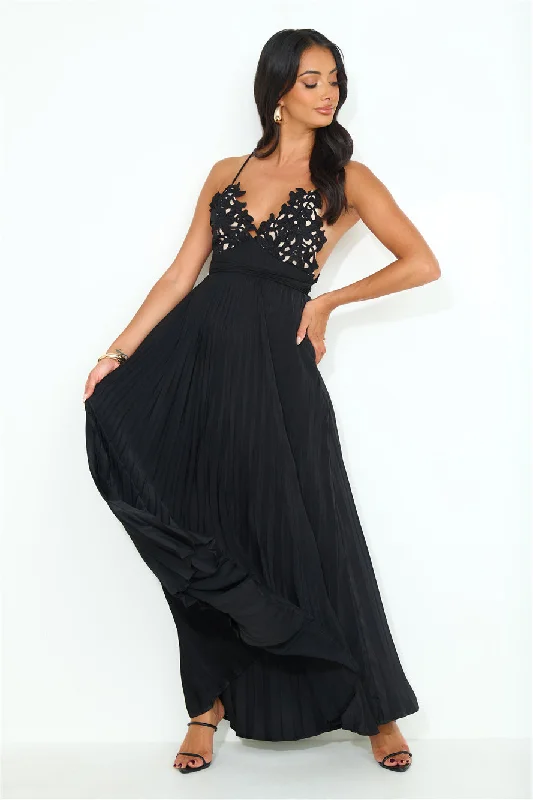 Want And Need Maxi Dress Black