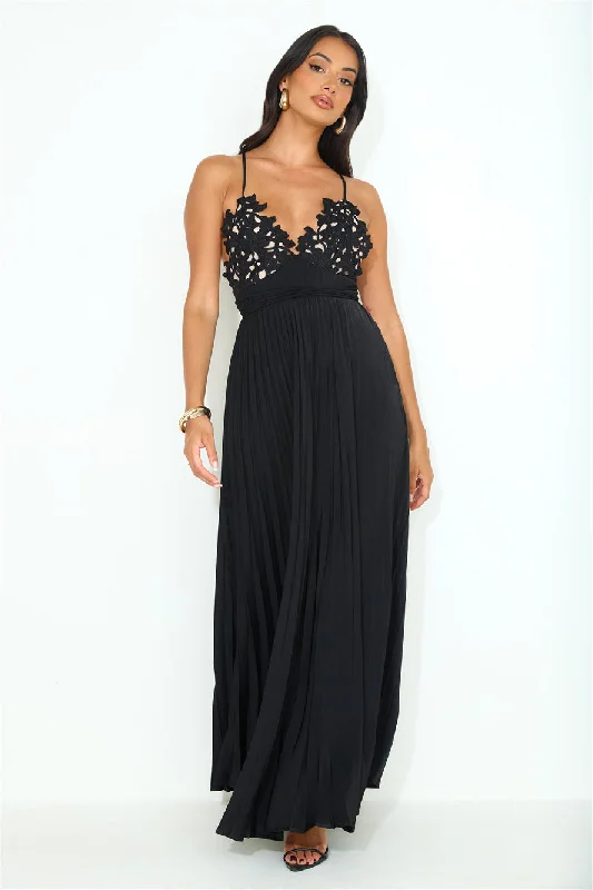 Want And Need Maxi Dress Black