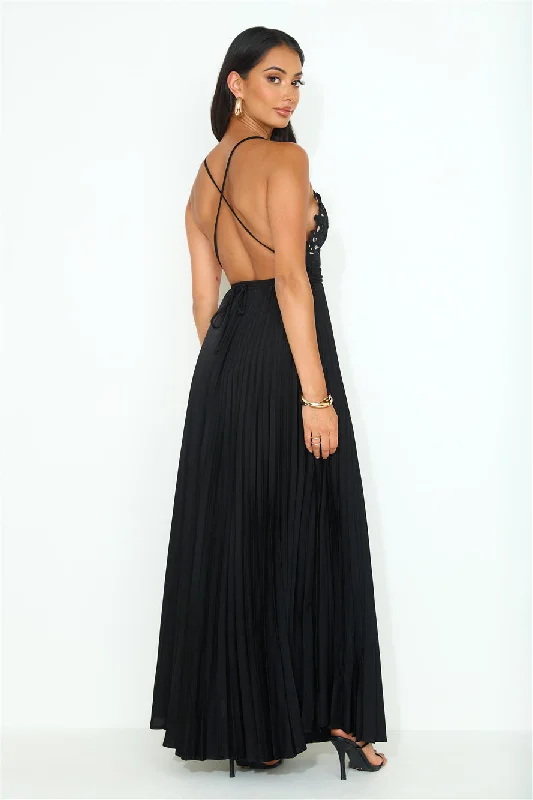 Want And Need Maxi Dress Black