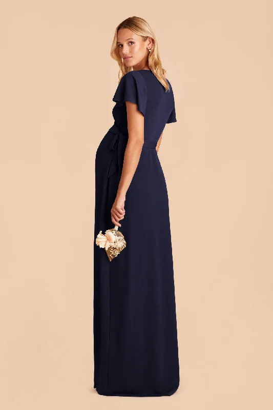 Yolanda Crepe Dress - Navy